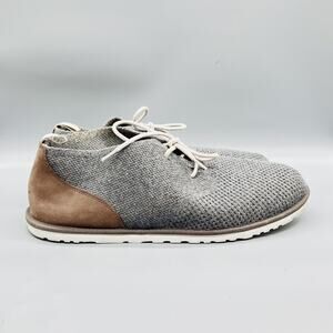 UGG Shoes Mens 17 Gray Suede Knit Maksim Hyperweave Low Top Casual Sneaker Boots